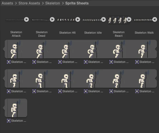 Separate sheet example