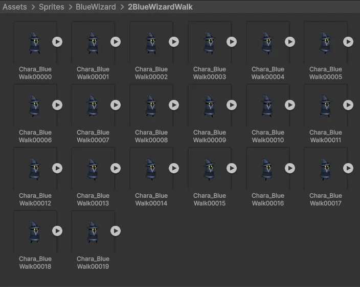 Individual sprites